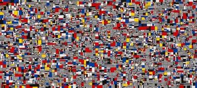Composition with Red, Blue and Yellow No. 8