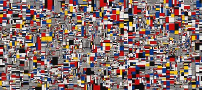 Composition with Red, Blue and Yellow No. 10