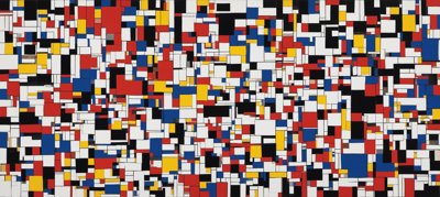 Composition with Red, Blue and Yellow No. 16